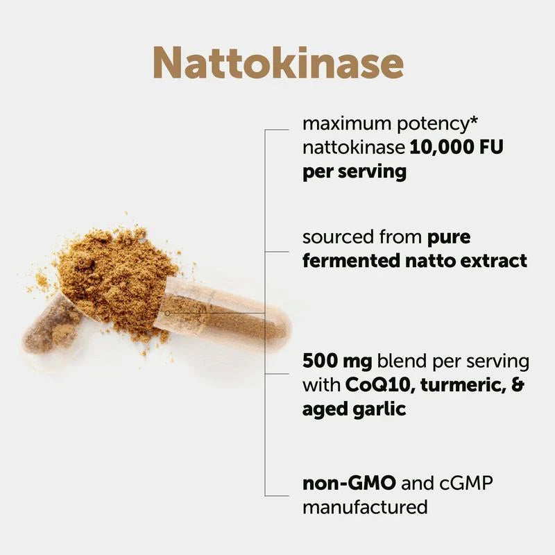 Nattokinase 12,000FU Complex - 60 Vegetarian Capsules